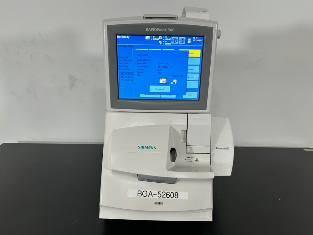 Image of Siemens Rapidpoint 500 Blood Gas Analyzer